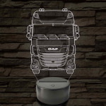Kamion DAF 7 színű 3D led lámpa