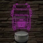 Kamion DAF 7 színű 3D led lámpa