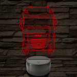 Kamion DAF 7 színű 3D led lámpa