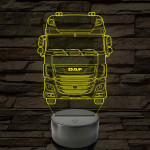 Kamion DAF 7 színű 3D led lámpa