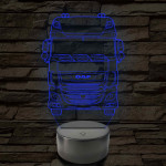 Kamion DAF 7 színű 3D led lámpa