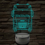 Kamion DAF 7 színű 3D led lámpa