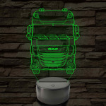 Kamion DAF 7 színű 3D led lámpa