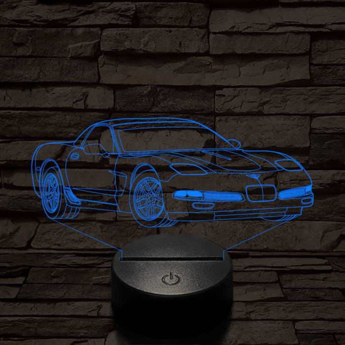 Chevrolet Corvette C5 7 színű 3D led lámpa