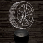 Abroncs felnivel 2 7 színű  3D led lámpa