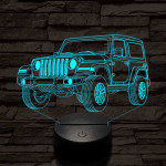 Jeep Wrangler Rubicon 7 színű 3D led lámpa