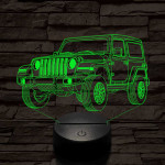 Jeep Wrangler Rubicon 7 színű 3D led lámpa