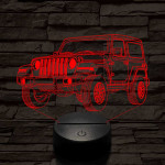 Jeep Wrangler Rubicon 7 színű 3D led lámpa