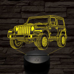 Jeep Wrangler Rubicon 7 színű 3D led lámpa