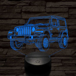 Jeep Wrangler Rubicon 7 színű 3D led lámpa
