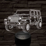 Jeep Wrangler Rubicon 7 színű 3D led lámpa