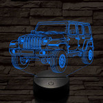 Jeep Wrangler Rubicon 7 színű 3D led lámpa