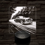 Old Timer gyöngyszem autó 7 színű valósághű 3D led lámpa