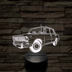 Lada 1200 7 színű 3D led lámpa – Klasszikus autórajongóknak