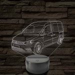VW Caddy  7 színű 3D led lámpa