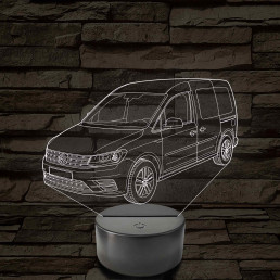 VW Caddy  7 színű 3D led lámpa