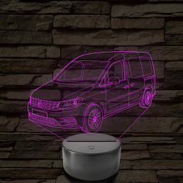 VW Caddy  7 színű 3D led lámpa