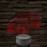 VW Caddy  7 színű 3D led lámpa