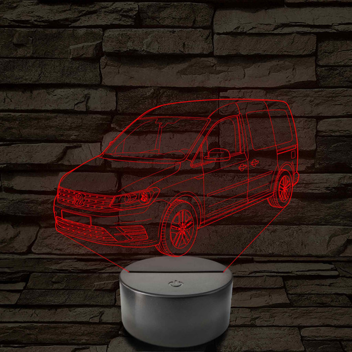 VW Caddy  7 színű 3D led lámpa