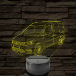 VW Caddy  7 színű 3D led lámpa