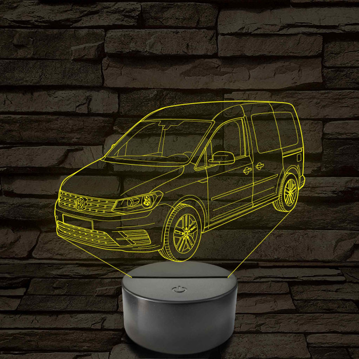 VW Caddy  7 színű 3D led lámpa