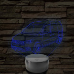 VW Caddy  7 színű 3D led lámpa