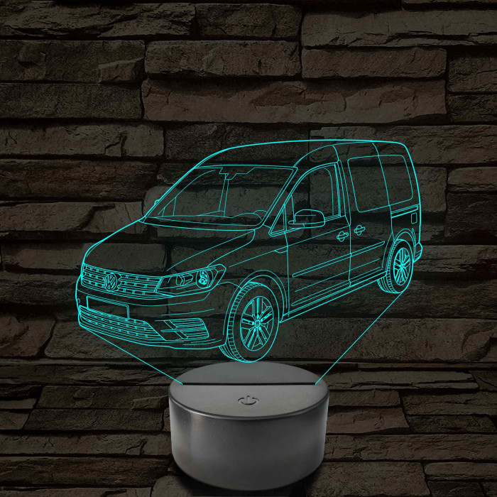 VW Caddy  7 színű 3D led lámpa
