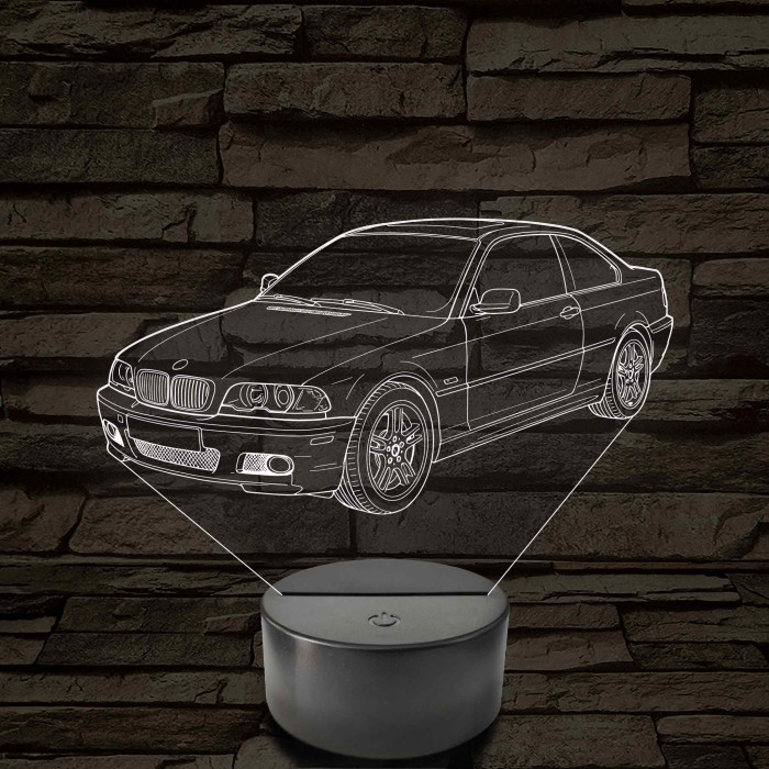 Klasszikus Coupé 2002-es 7 színű 3D led lámpa