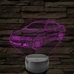 Klasszikus Coupé 2002-es 7 színű 3D led lámpa