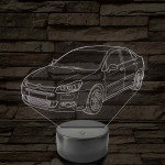 2010-es Szedán Modell 7 színű 3D led lámpa