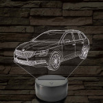 Skoda Octavia Combi LED Lámpa – Egyedi rendszámmal gravírozható