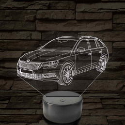 Skoda Octavia Combi LED Lámpa – Egyedi rendszámmal gravírozható