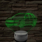 Audi A4 B6 (combi) – 7 színű, színváltós 3D LED lámpa