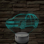 Audi A4 B6 (combi) – 7 színű, színváltós 3D LED lámpa