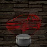 Audi A4 B6 (combi) – 7 színű, színváltós 3D LED lámpa