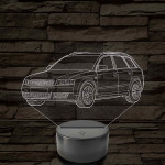 Audi A4 B6 (combi) – 7 színű, színváltós 3D LED lámpa