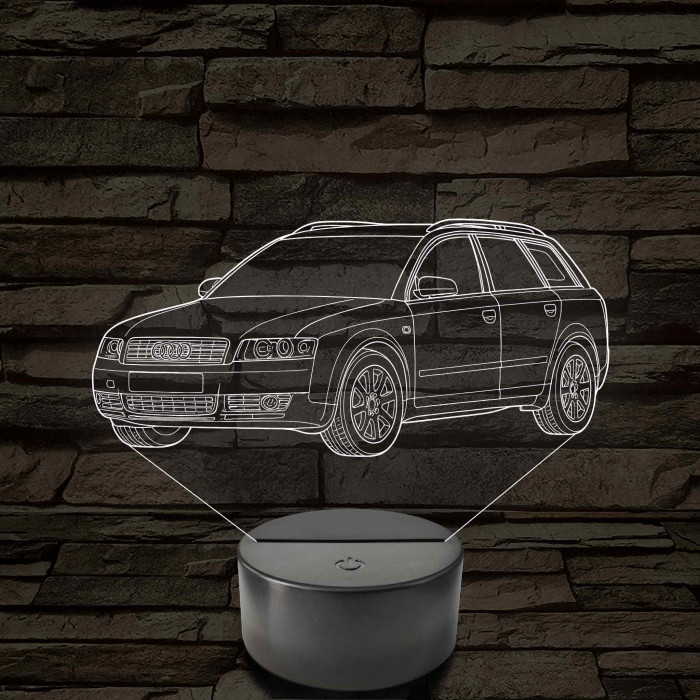 Audi A4 B6 (combi) – 7 színű, színváltós 3D LED lámpa