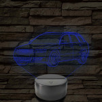 Audi A4 B6 (combi) – 7 színű, színváltós 3D LED lámpa