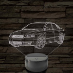 Audi A4 B6 (Sedan) – 7 színű, színváltós 3D LED lámpa