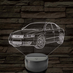 Audi A4 B6 (Sedan) – 7 színű, színváltós 3D LED lámpa