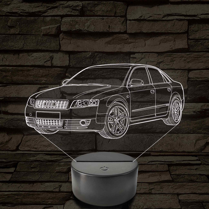 Audi A4 B6 (Sedan) – 7 színű, színváltós 3D LED lámpa