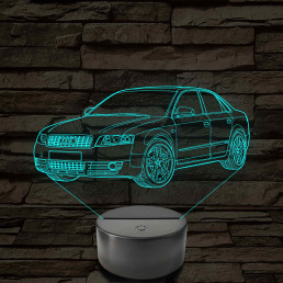 Audi A4 B6 (Sedan) – 7 színű, színváltós 3D LED lámpa