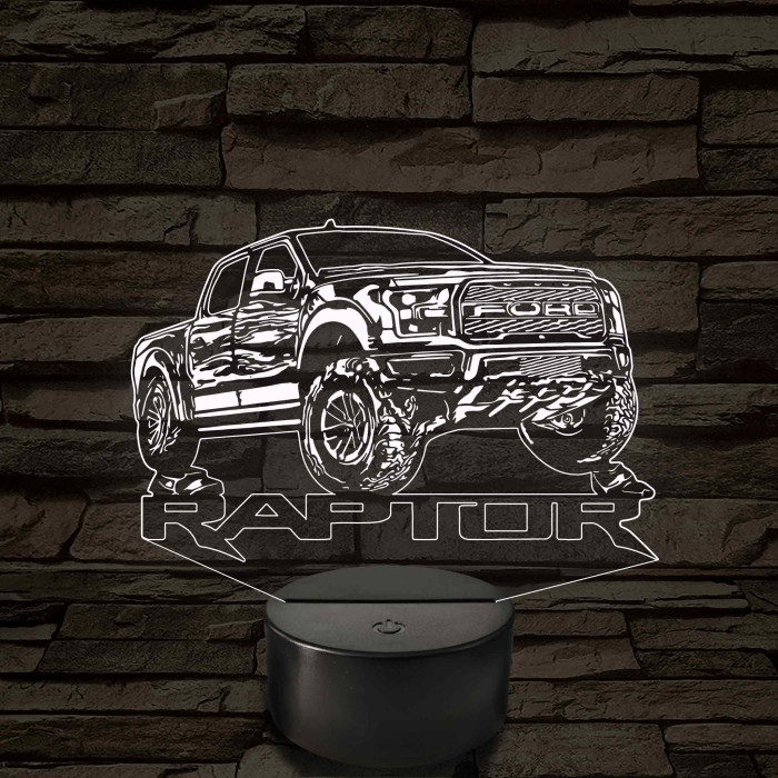 Ford Raptor – 7 színű, színváltós LED lámpa