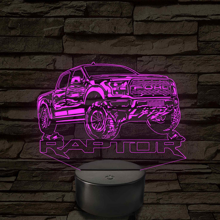 Ford Raptor – 7 színű, színváltós LED lámpa