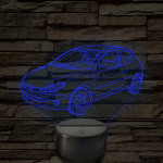 Peugeot 206 LED Lámpa – Egyedi rendszámmal gravírozható
