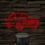 Lada 1500 S - 7 színű 3D led lámpa