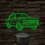 Lada 1500 S - 7 színű 3D led lámpa