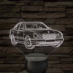 Mercedes W210 E-Class – 7 színű, színváltós 3D LED lámpa