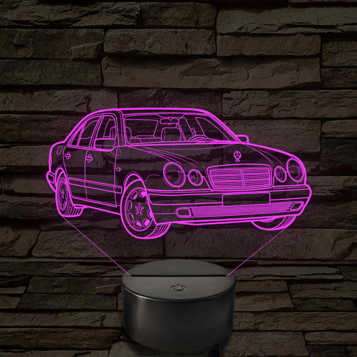 Mercedes W210 E-Class – 7 színű, színváltós 3D LED lámpa