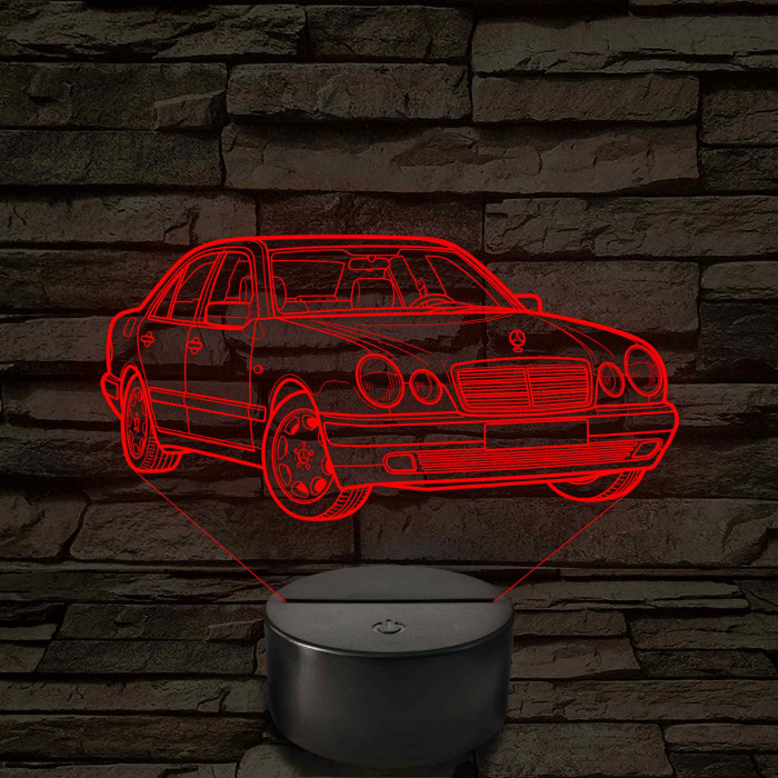 Mercedes W210 E-Class – 7 színű, színváltós 3D LED lámpa